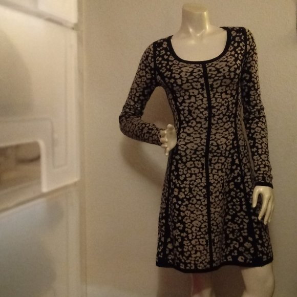 Victoria Secret Animal Print Sweater Dress - Picture 2 of 14